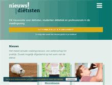 Tablet Screenshot of nieuwsvoordietisten.nl